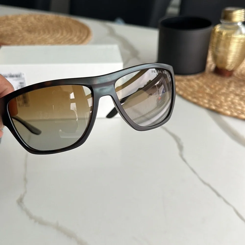 Prada Linea Rossa 59mm Square Polarized Sunglasses